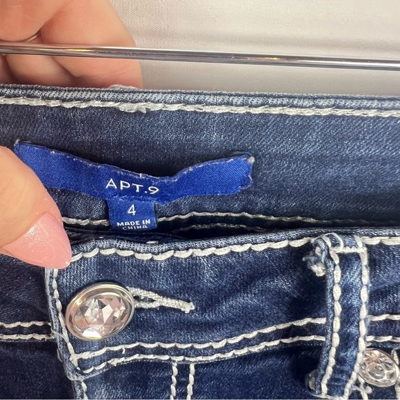 Apt. 9 Women's Dark Blue Boot Cut Jeans - Picture 3 of 6